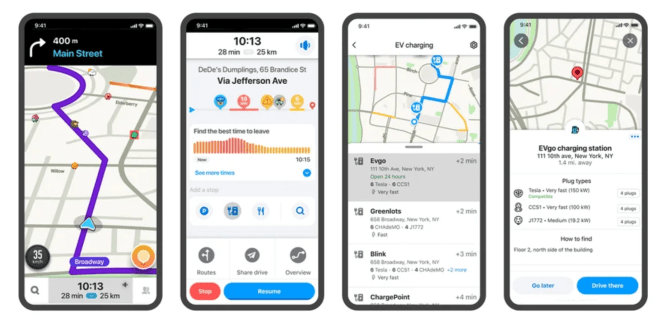 Навігатор Waze допоможе власникам електромобілів діставатися місць зарядки