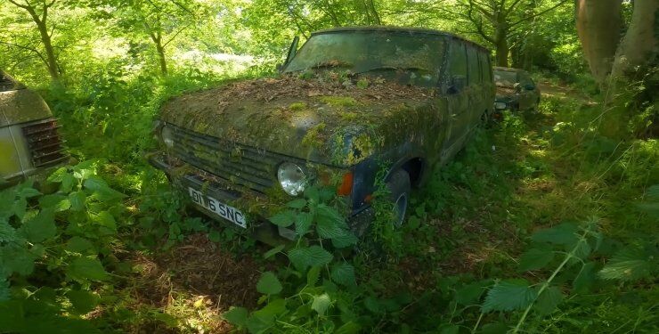 У лісі знайшли покинутий позашляховик Land Rover: він роками стояв на місці (ВІДЕО)