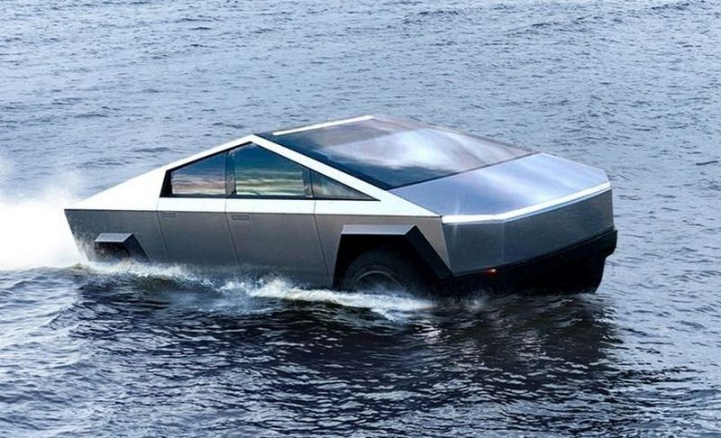 Електропікап Tesla Cybertruck зламався після форсування глибоких водних перешкод (ВІДЕО)