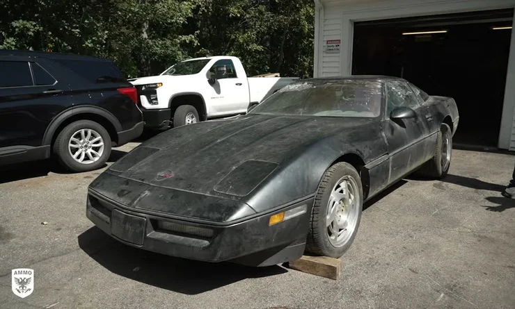 Капсула часу: Chevrolet Corvette завелася і поїхала після понад 30 років простою (ВІДЕО)