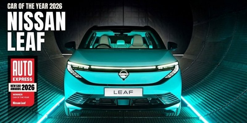 Nissan LEAF визнано журналом Auto Express «Автомобілем року 2026» (ФОТО)